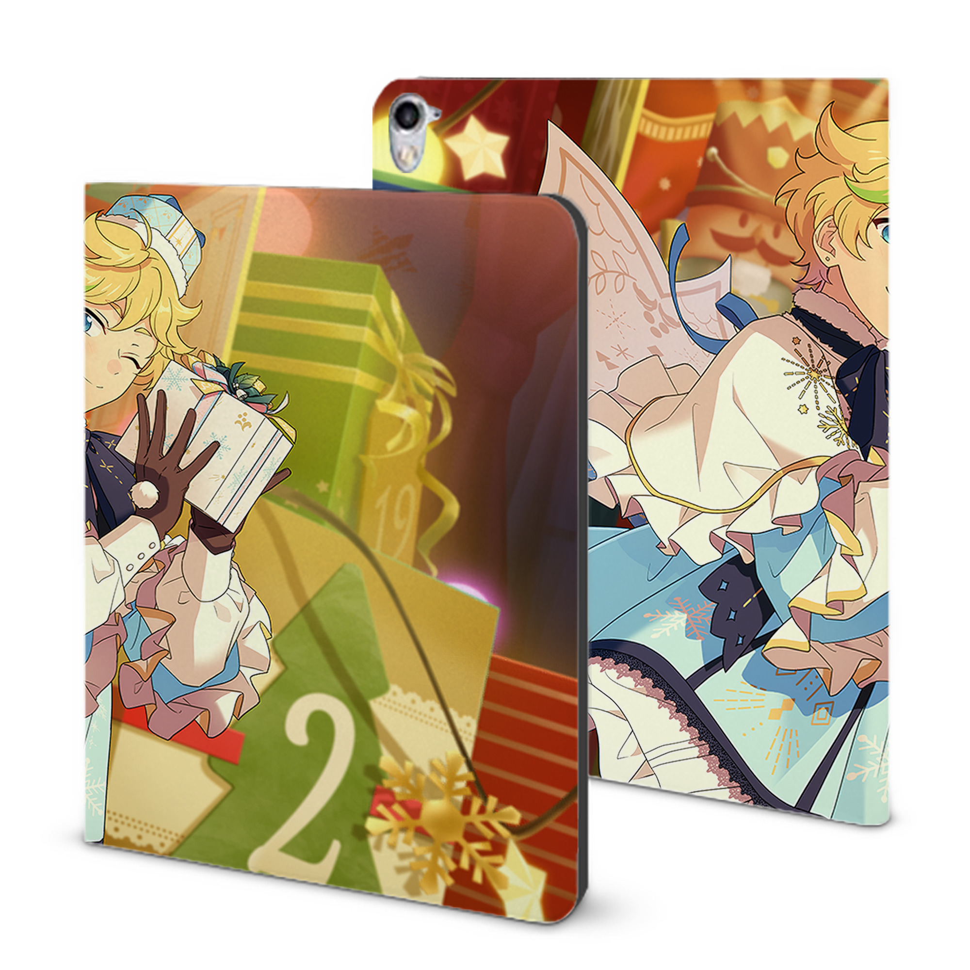 （画像用） あんさんぶるスターズ! Ensemble Stars IPad ケース ブック型 PUレザー TPU 耐衝撃 軽量 薄型 ペン収納なし 全面保護 IPad 各モデル対応